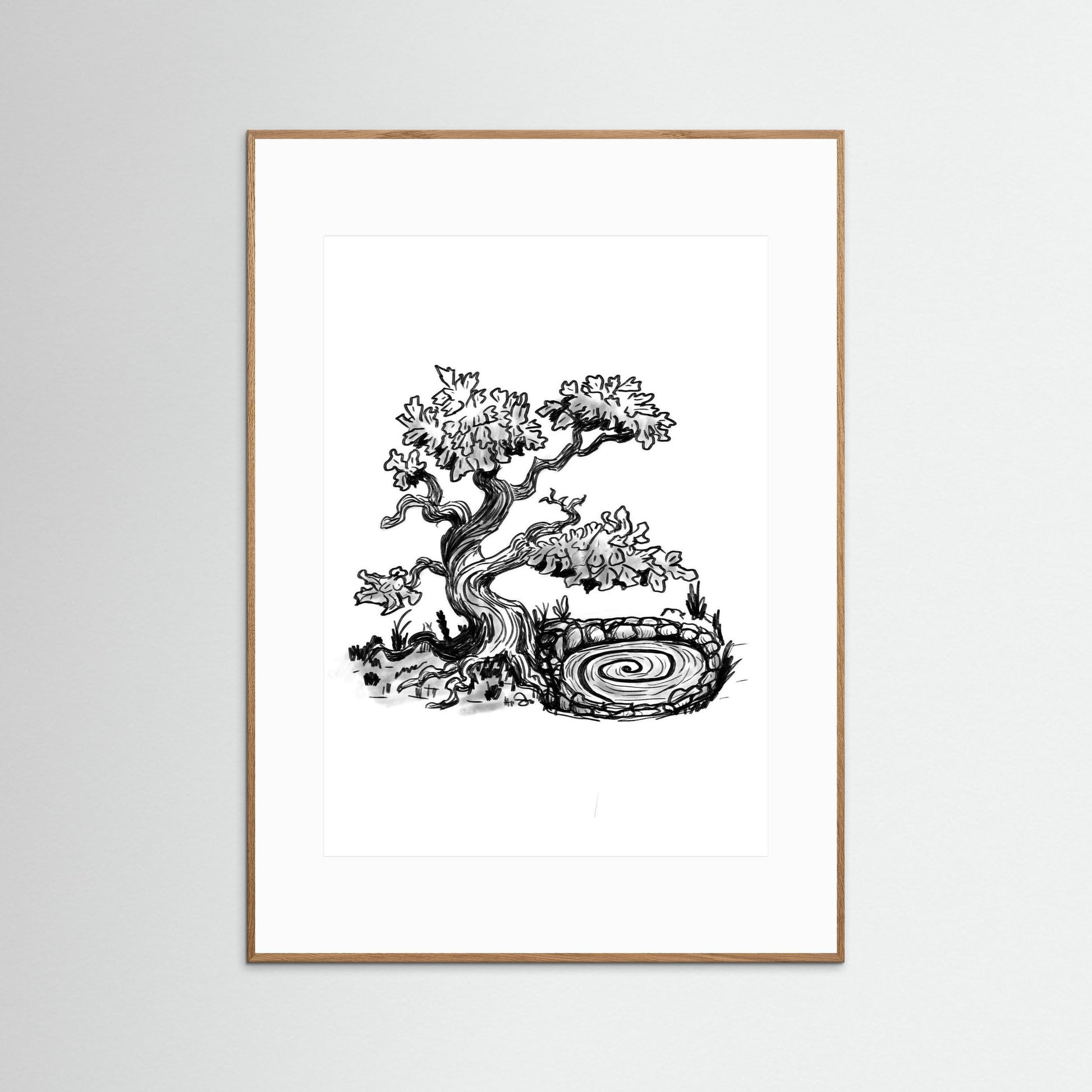 Whispers of a Silent Spring Art Print – Pen and Ink Illustration