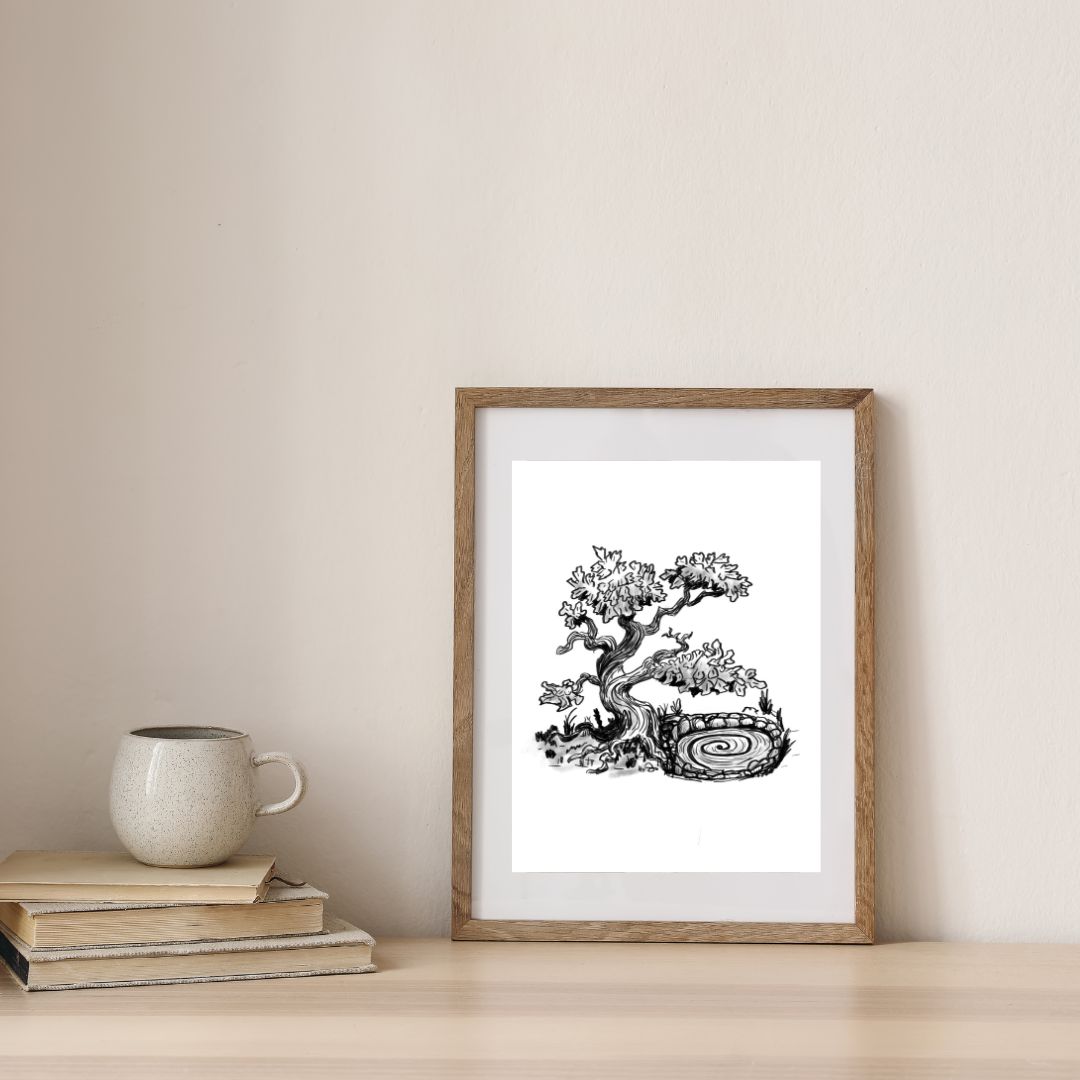 Whispers of a Silent Spring Art Print – Pen and Ink Illustration