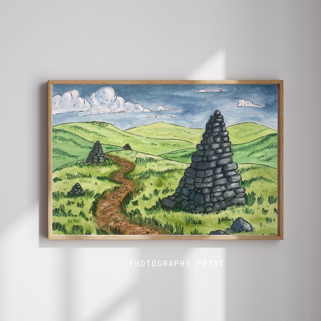 Path to the Cairn - Art Print