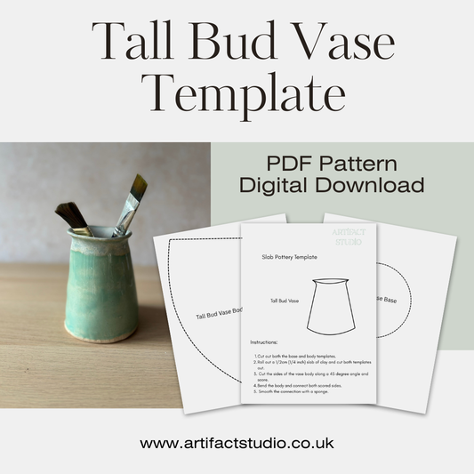 Tall Bud Vase Template (PDF Pattern)