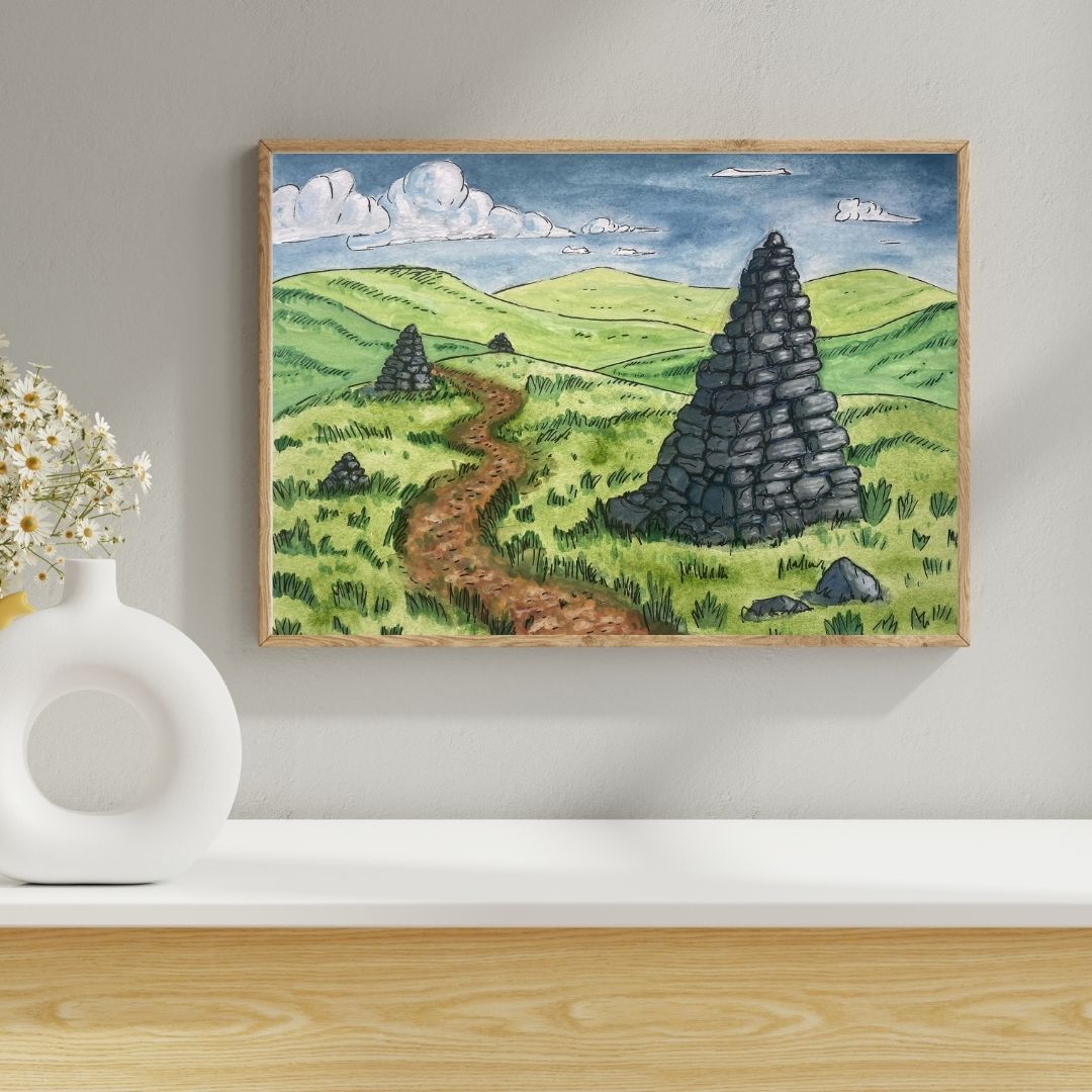 Path to the Cairn - Art Print