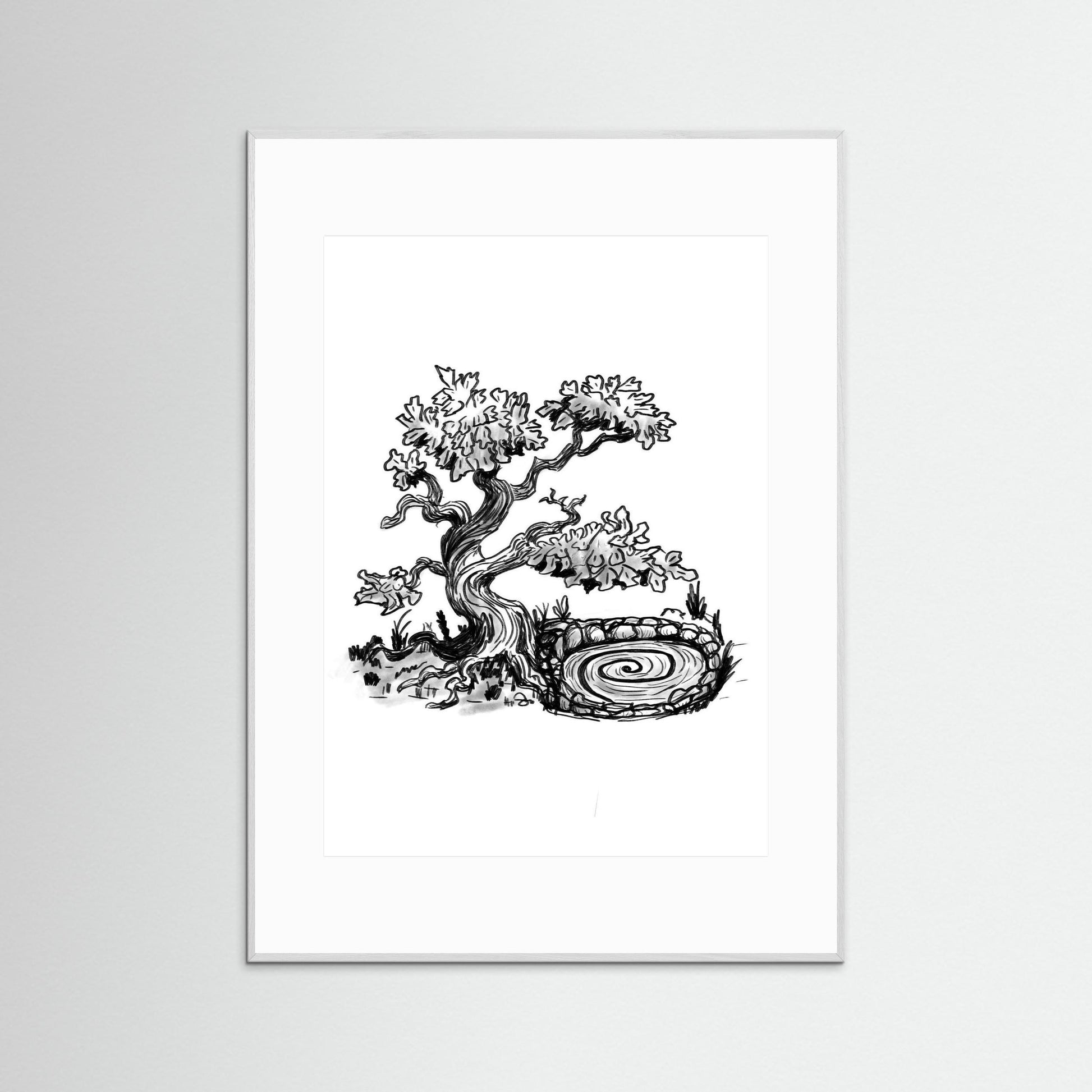 Whispers of a Silent Spring Art Print – Pen and Ink Illustration