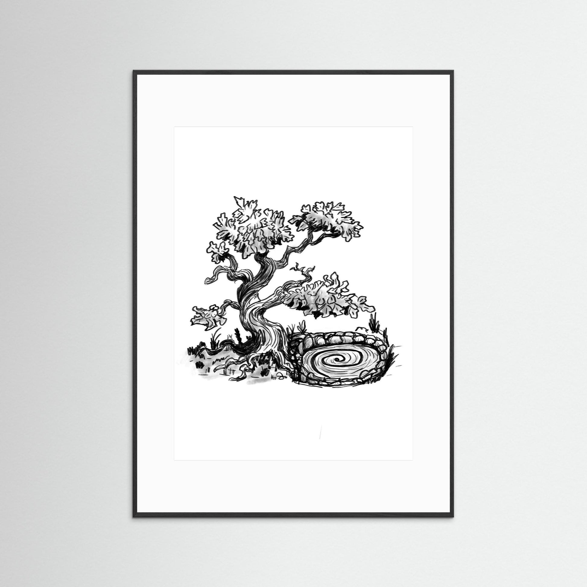 Whispers of a Silent Spring Art Print – Pen and Ink Illustration